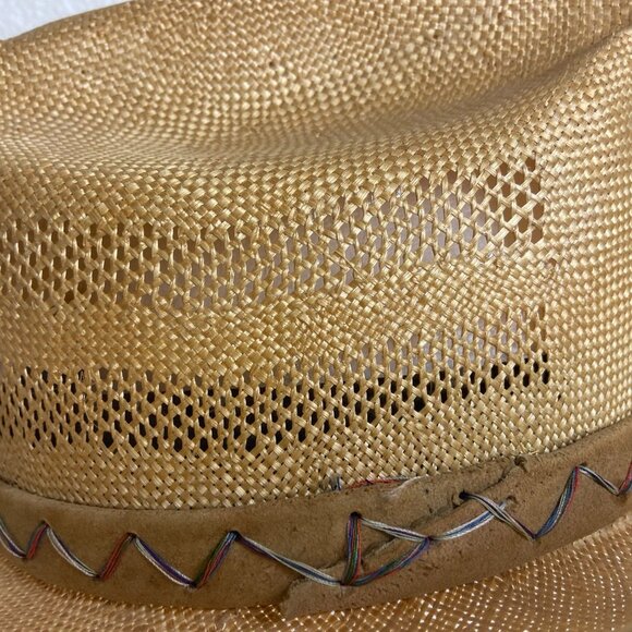 Western cowboy hat by Priest Hat Co. of Eagle, Idaho. Sz 23 1/4" - Picture 4 of 9